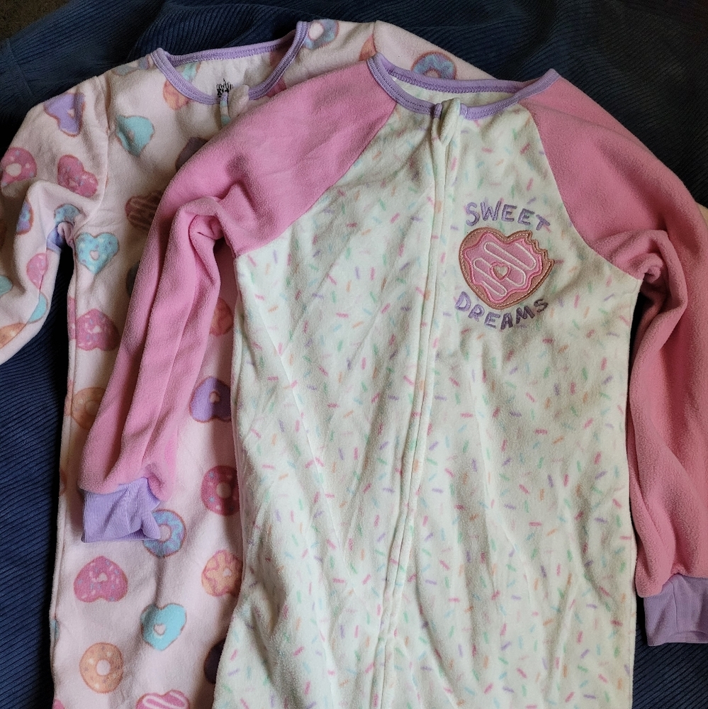 Girls Donut Footie Pajamas 5T